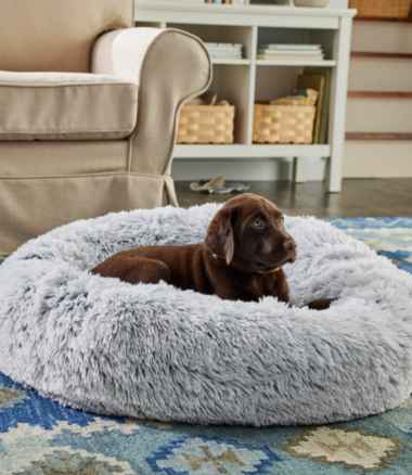 Plush Cuddler Dog Bed