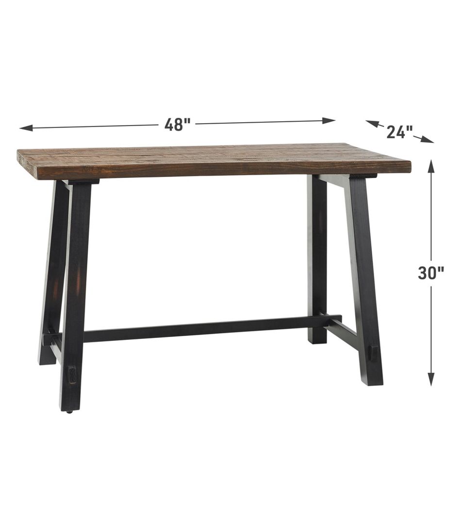 Rough Pine Solid Wood Desk, 48"W