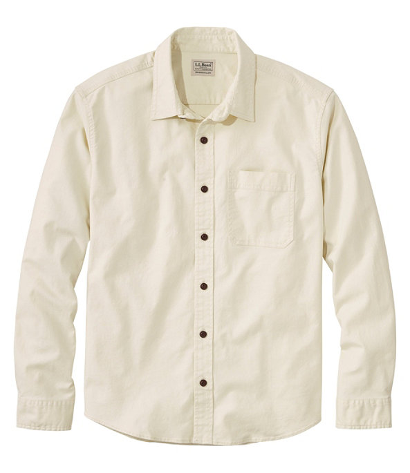 BeanFlex Twill Work Shirt, Pale Khaki, largeimage number 0