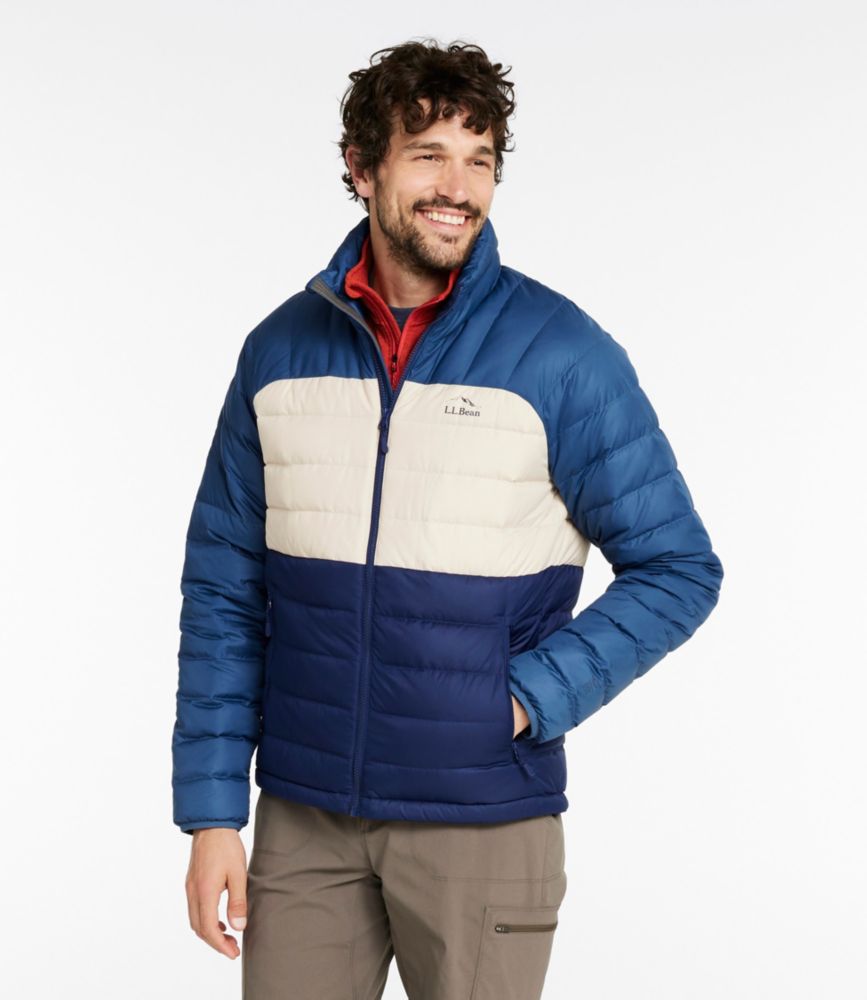 Men's Bean's Down Jacket, Colorblock