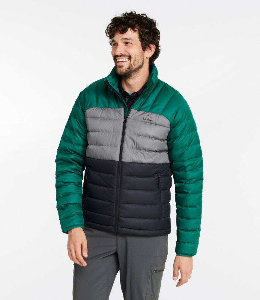 Men's Bean's Down Jacket, Colorblock