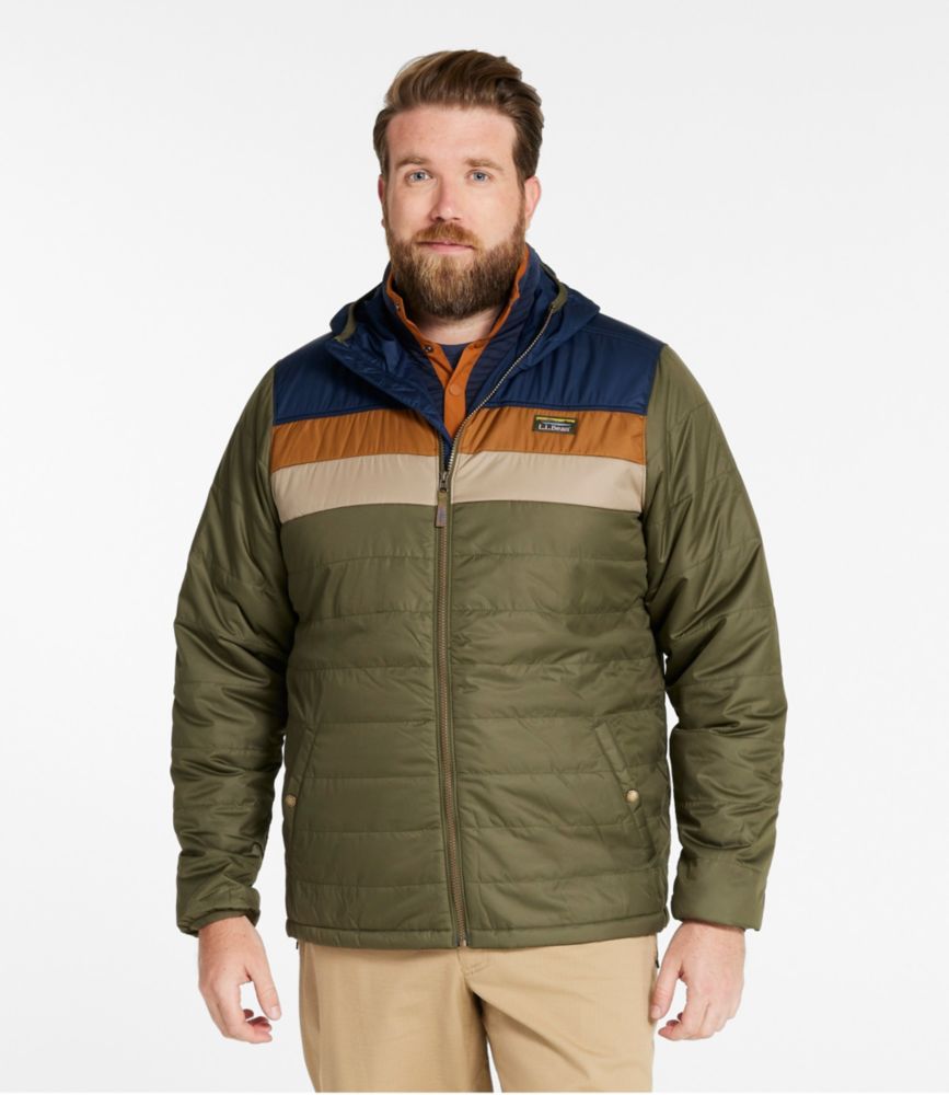 Men's Mountain Classic Puffer Hooded Jacket, Colorblock