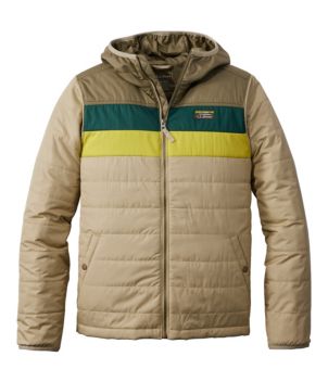 Men's Mountain Classic Puffer Hooded Jacket, Colorblock