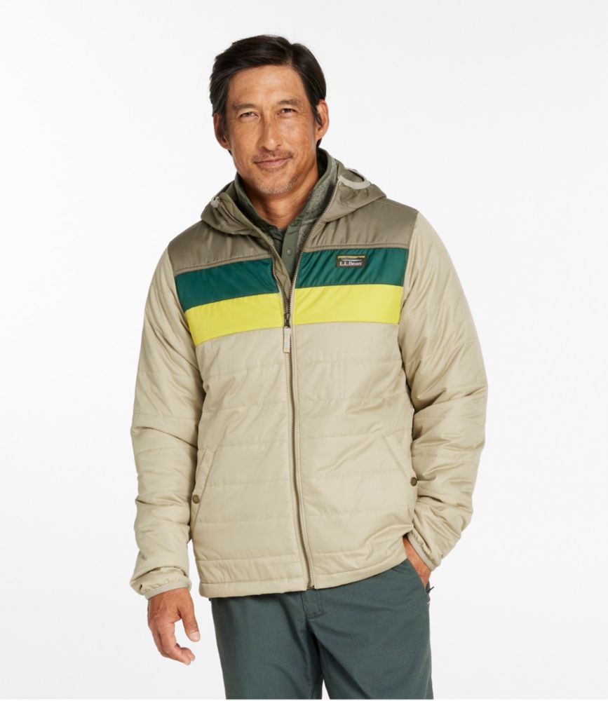 Men's Mountain Classic Puffer Hooded Jacket, Colorblock