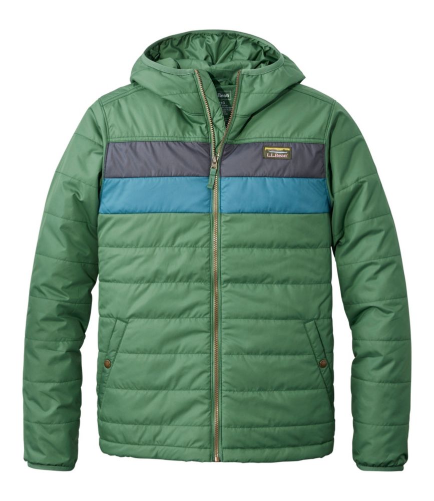 Men's Mountain Classic Puffer Hooded Jacket, Colorblock