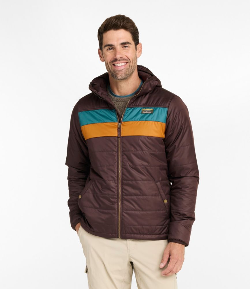 Men's Mountain Classic Puffer Hooded Jacket, Colorblock
