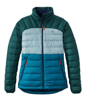 Women's Bean's Down Jacket, Colorblock