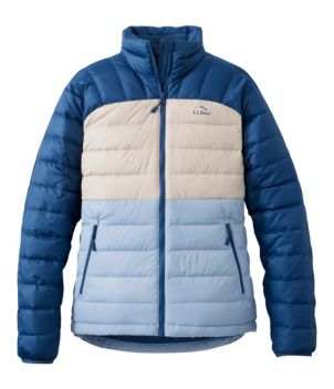 Women's Bean's Down Jacket, Colorblock