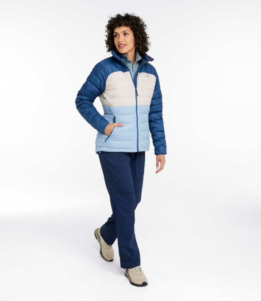 Women's Bean's Down Jacket, Colorblock