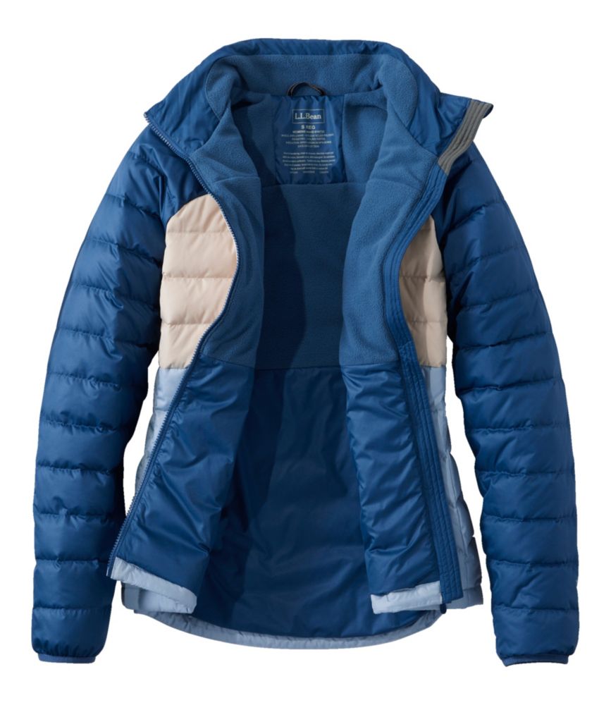 Women's Bean's Down Jacket, Colorblock