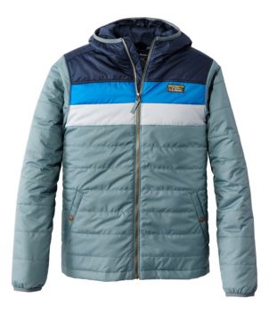 Men's Mountain Classic Puffer Hooded Jacket, Colorblock