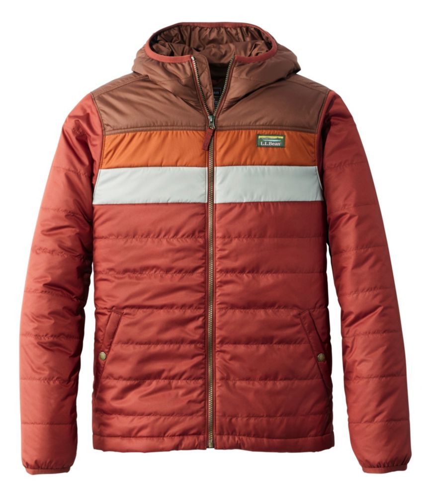 Men's Mountain Classic Puffer Hooded Jacket, Colorblock Men's at L.L.Bean