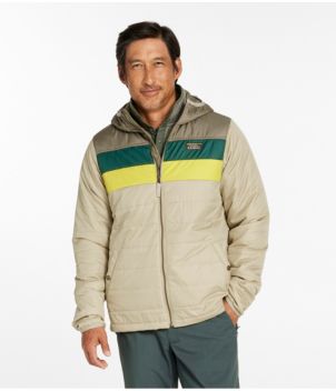 Men's Mountain Classic Puffer Hooded Jacket, Colorblock