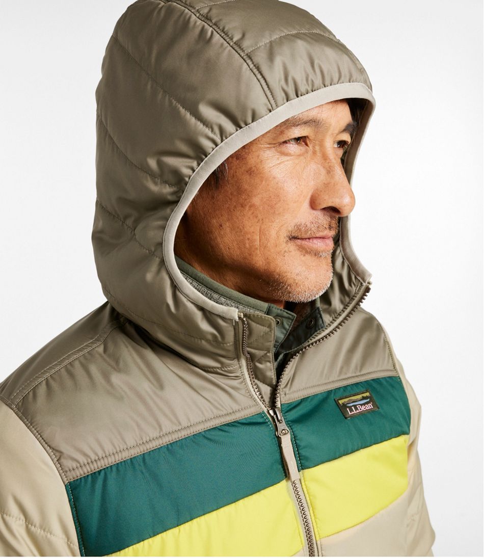 Men's Mountain Classic Puffer Hooded Jacket, Colorblock Men's Mountain Classic Puffer Hooded Jacket, Colorblock