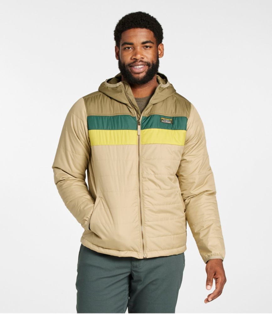 Men's Mountain Classic Puffer Hooded Jacket, Colorblock