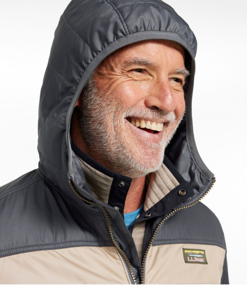 Men's Mountain Classic Puffer Hooded Jacket, Colorblock