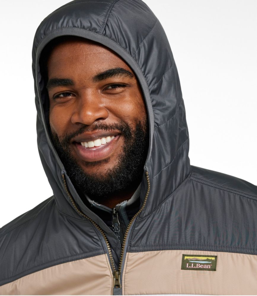 Men's Mountain Classic Puffer Hooded Jacket, Colorblock