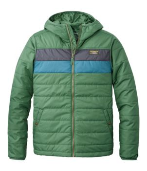 Men's Mountain Classic Puffer Hooded Jacket, Colorblock