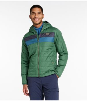 Men's Mountain Classic Puffer Hooded Jacket, Colorblock