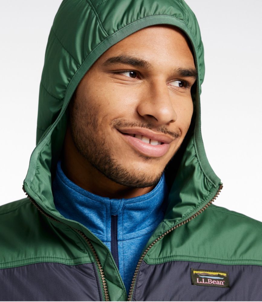 Men's Mountain Classic Puffer Hooded Jacket, Colorblock