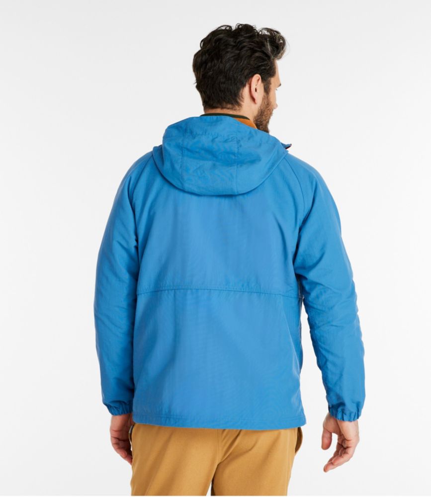 Men's Mountain Classic Anorak, Tape Trim, Marine Blue/Dark Russet, small image number 3