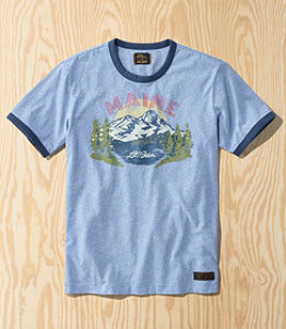 Adults' L.L.Bean x Todd Snyder Organic Jersey Heather T-Shirt, Short-Sleeve, Graphic