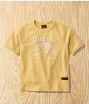 Adults' L.L.Bean x Todd Snyder Organic French Terry Sweatshirt, Short-Sleeve