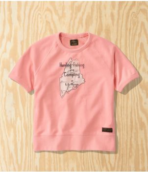 Adults' L.L.Bean x Todd Snyder Organic French Terry Sweatshirt, Short-Sleeve