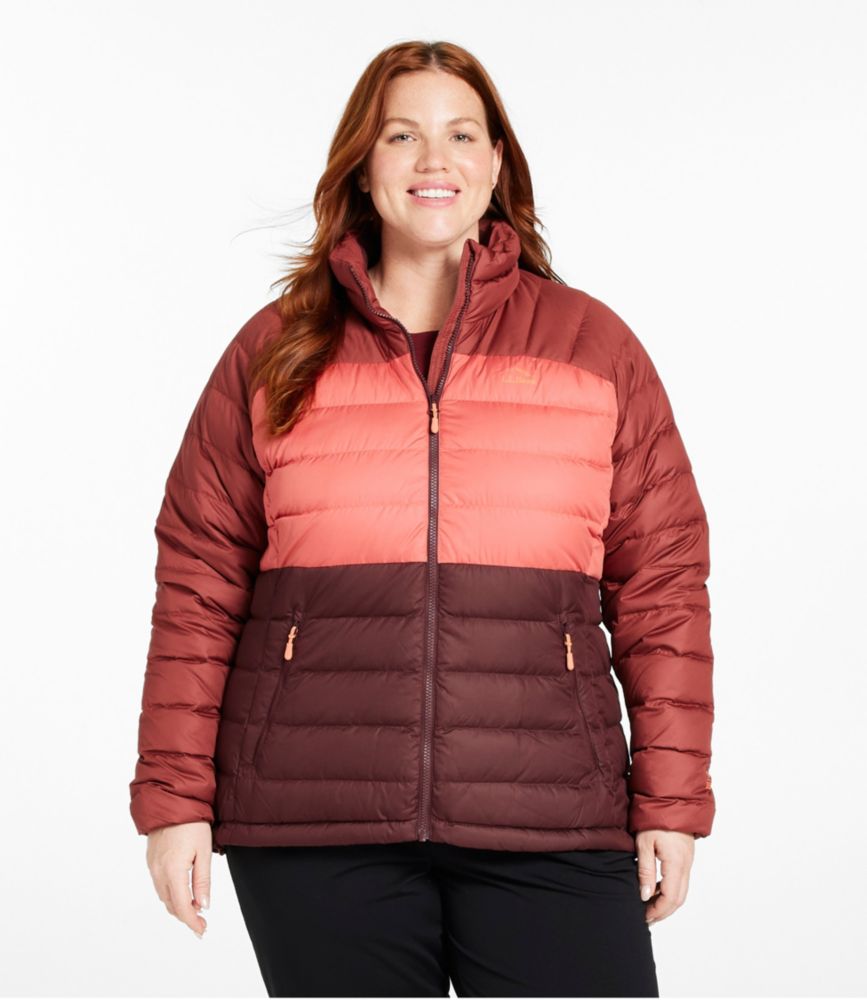 Women's Bean's Down Jacket, Colorblock