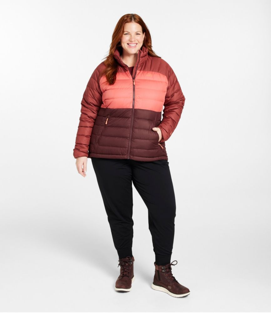 Women's Bean's Down Jacket, Colorblock