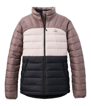 Women's Bean's Down Jacket, Colorblock