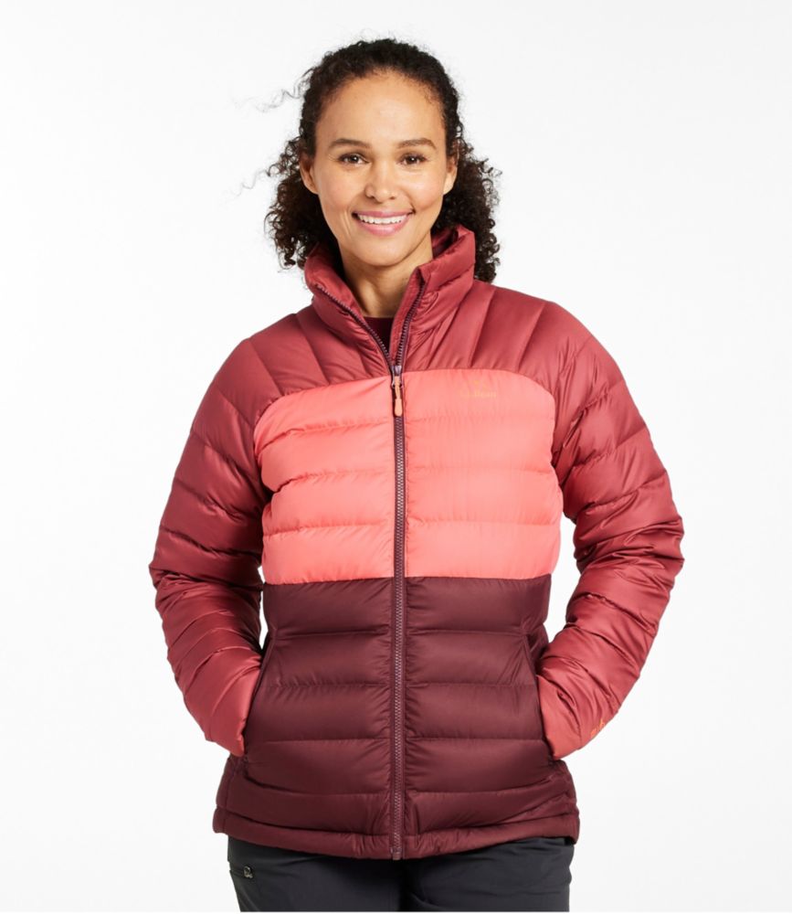 Women's Bean's Down Jacket, Colorblock