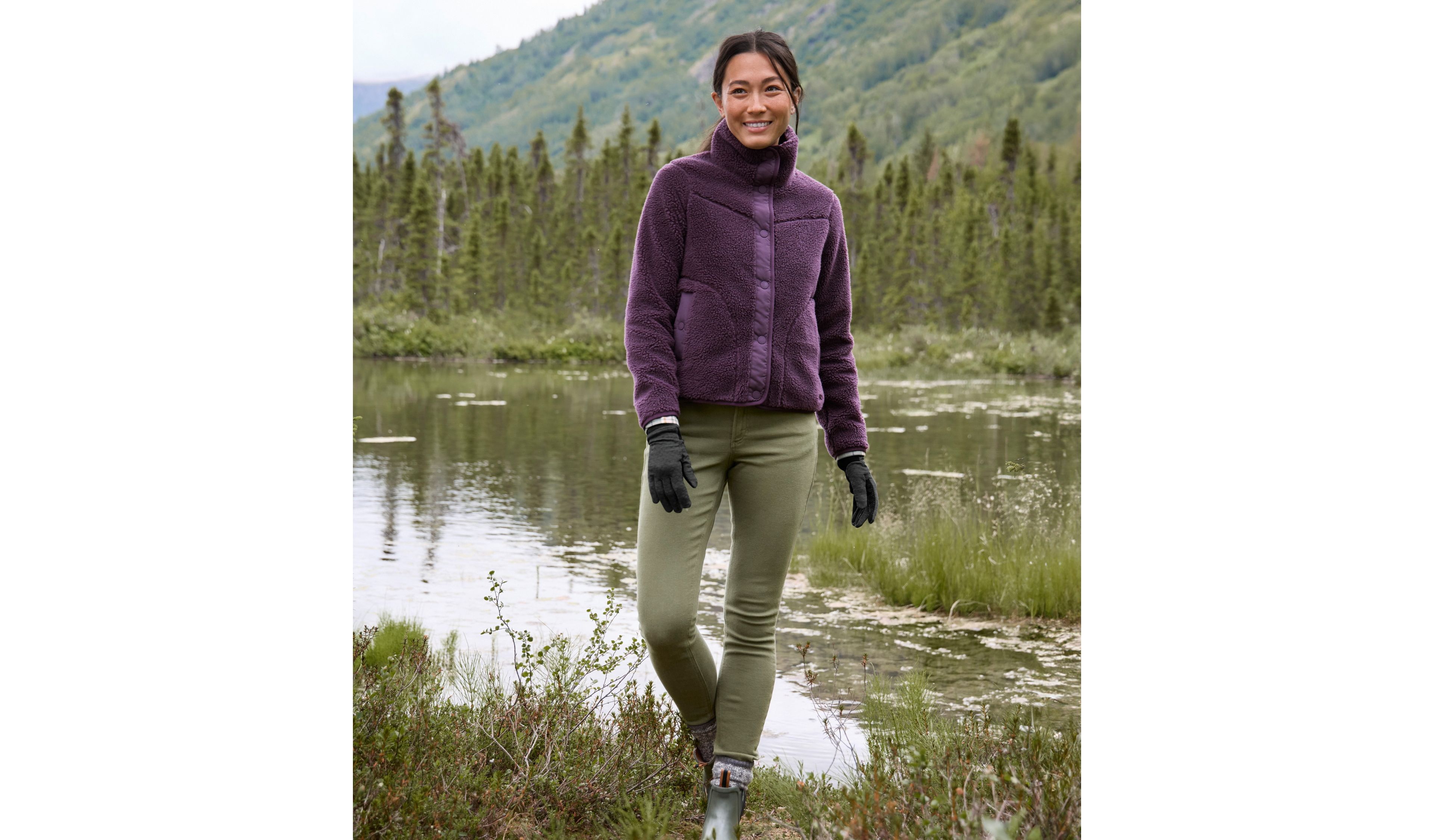 Women's Bean's Sherpa Fleece Jacket