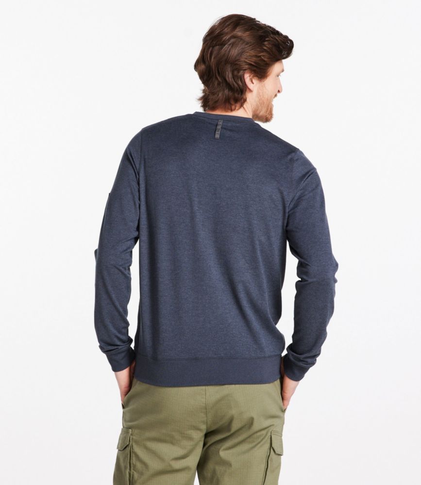 Men's VentureSoft Crewneck Shirt, Carbon Navy Marl, small image number 3