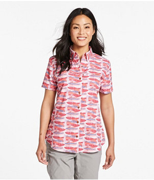 Women's Tropicwear Shirt, Short-Sleeve Print
