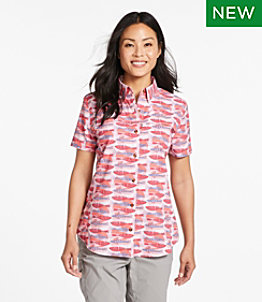 Women's Tropicwear Shirt, Short-Sleeve Print