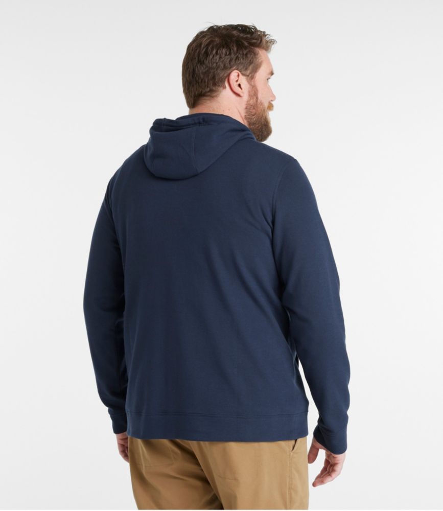 Men's Comfort Stretch Piqué Hoodie, Deep Sapphire, small image number 5