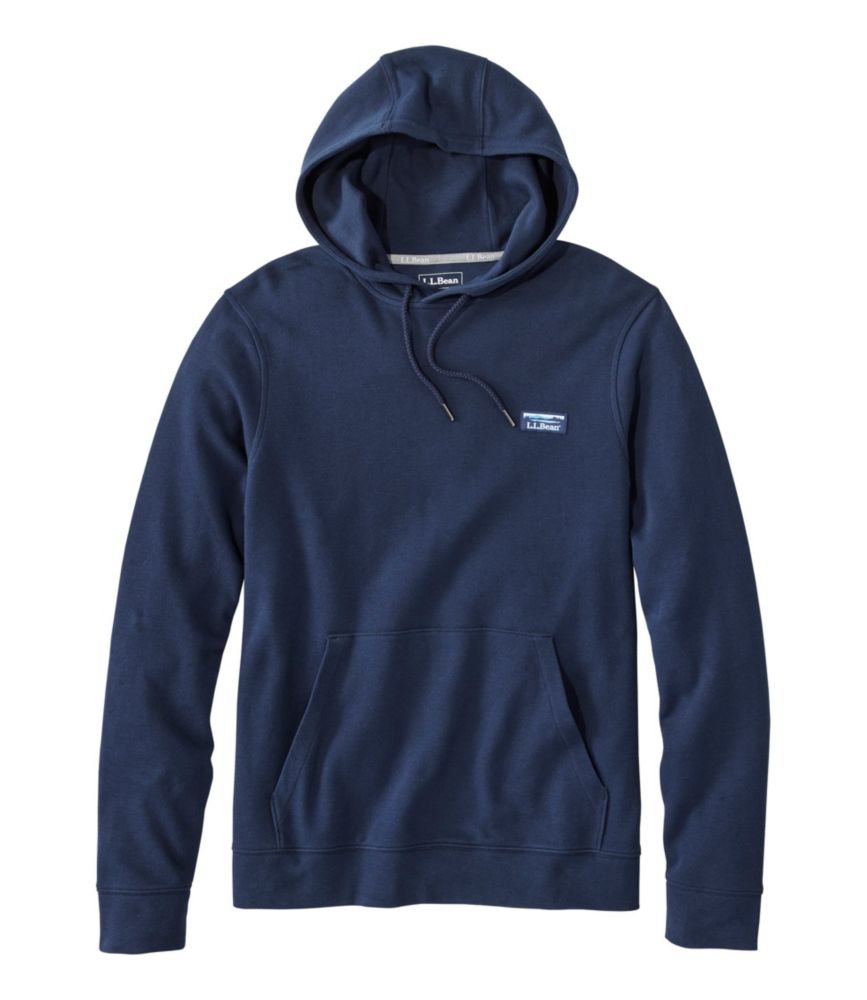 Men's Comfort Stretch Piqué Hoodie, Classic Navy, small image number 1