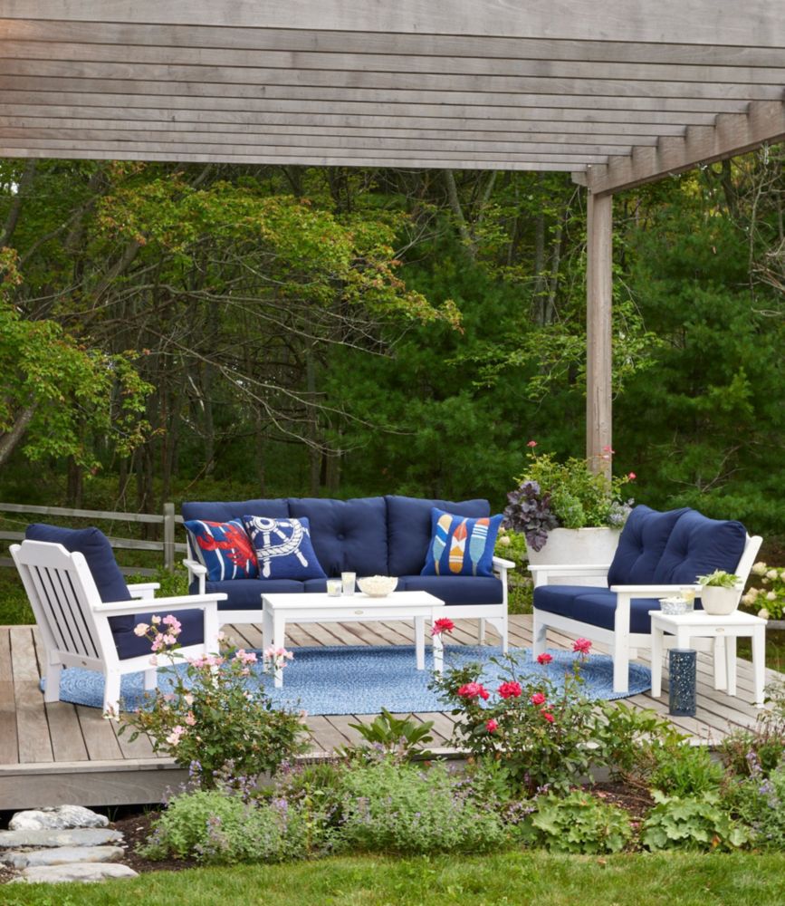 All-Weather Patio Sofa with Textured Cushions