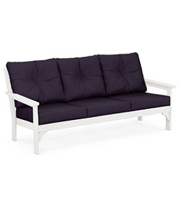 All-Weather Patio Sofa with Textured Cushions