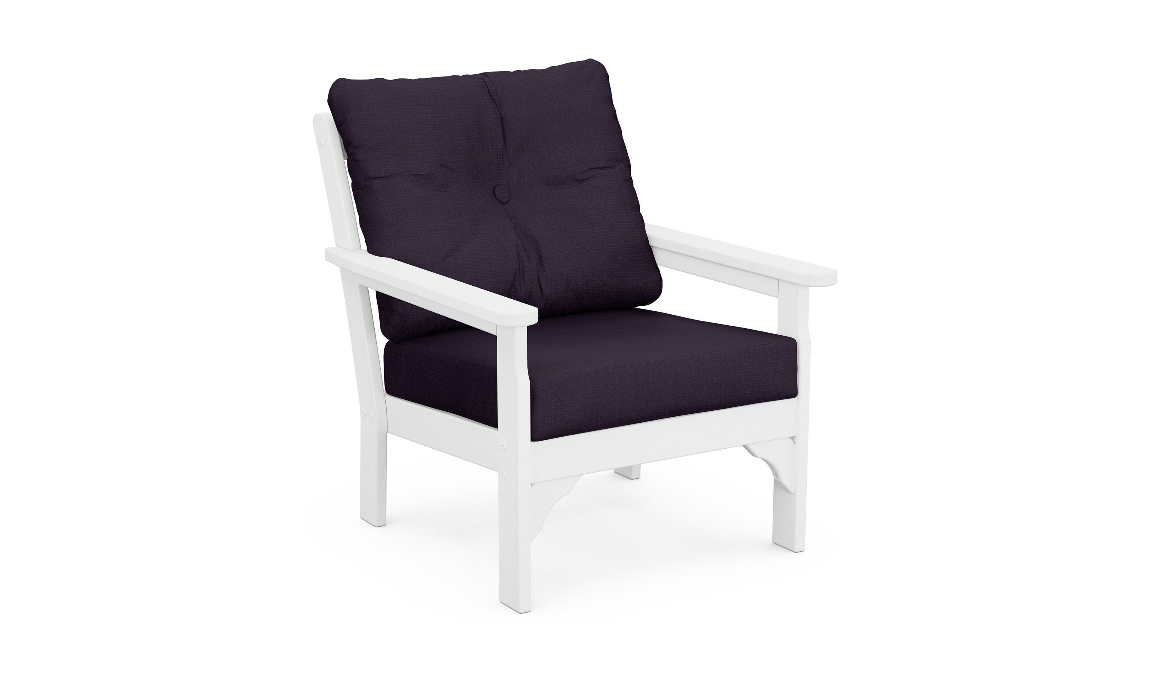 All-Weather Patio Chair with Textured Cushion