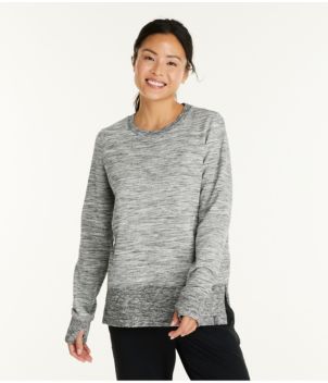 Women's L.L.Bean Cozy Sweatshirt, Split-Hem Marled