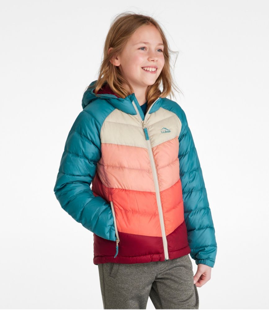 Kids' Ultralight 650 Down Jacket, Colorblock, Cherry Tomato Colorblock, small image number 2