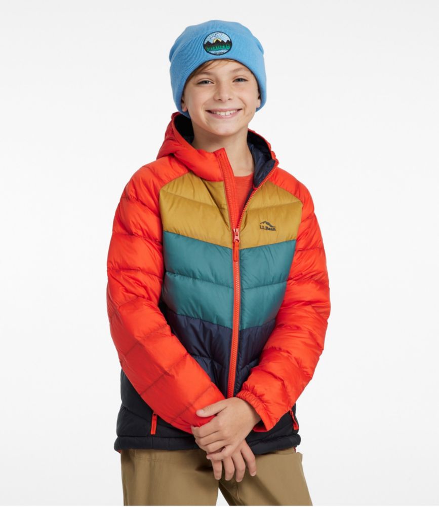 Kids' Ultralight 650 Down Jacket, Colorblock, Cherry Tomato Colorblock, small image number 3