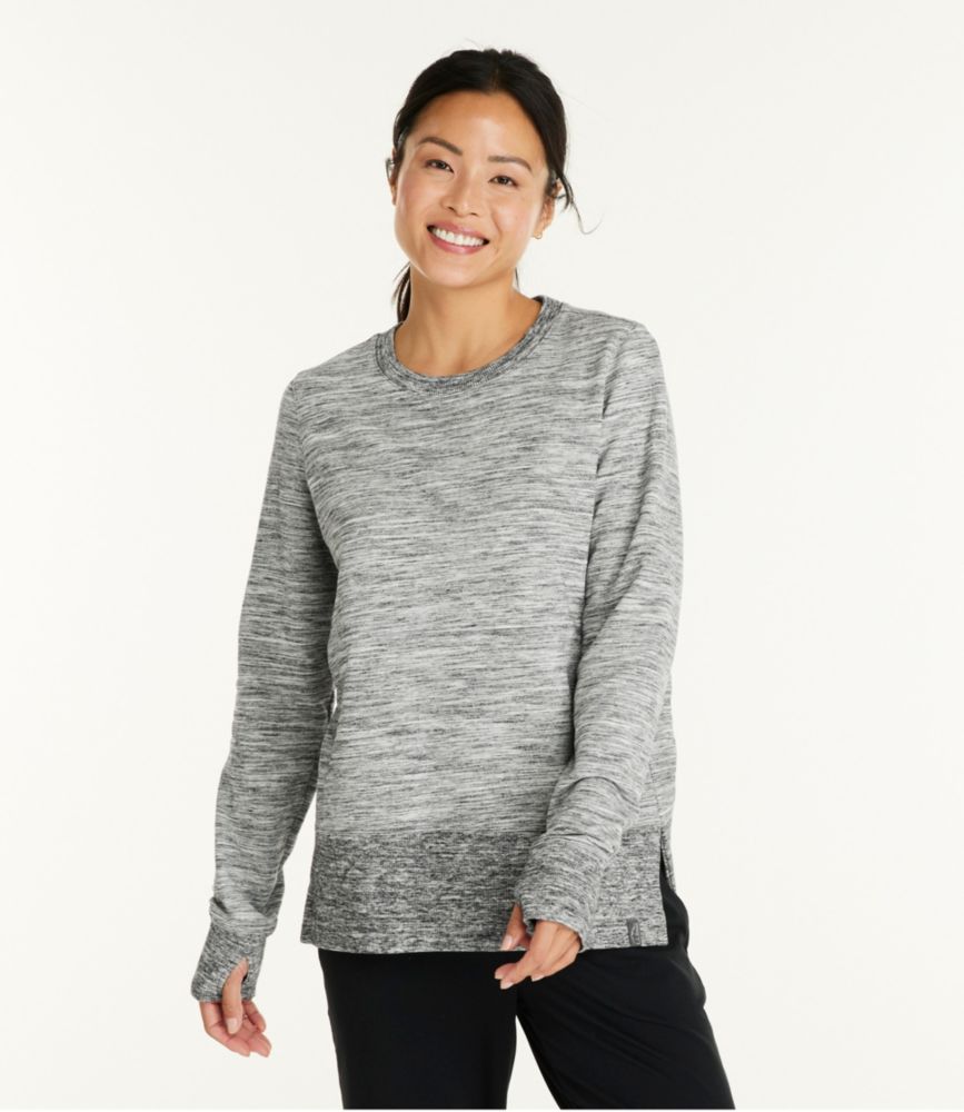 Women's L.L.Bean Cozy Sweatshirt, Split-Hem Marled