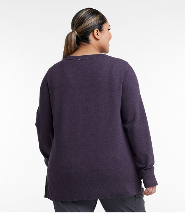 Bean's Cozy Split Hem Sweatshirt, , large image number 2