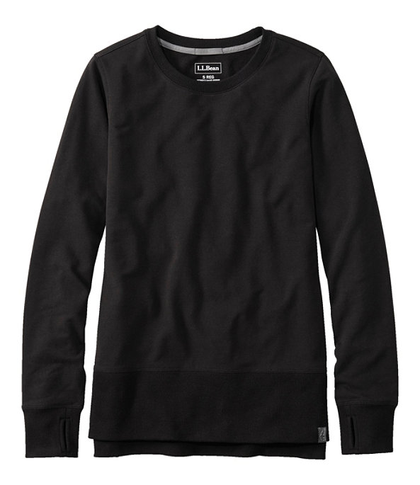 Bean's Cozy Split Hem Sweatshirt, Midnight Black, large image number 0