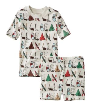 Kids' Organic Cotton Fitted Pajamas, Short-Sleeve