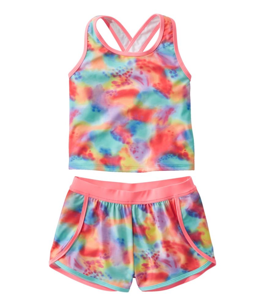 Girls' Watersports Swimwear, Tankini Short Set