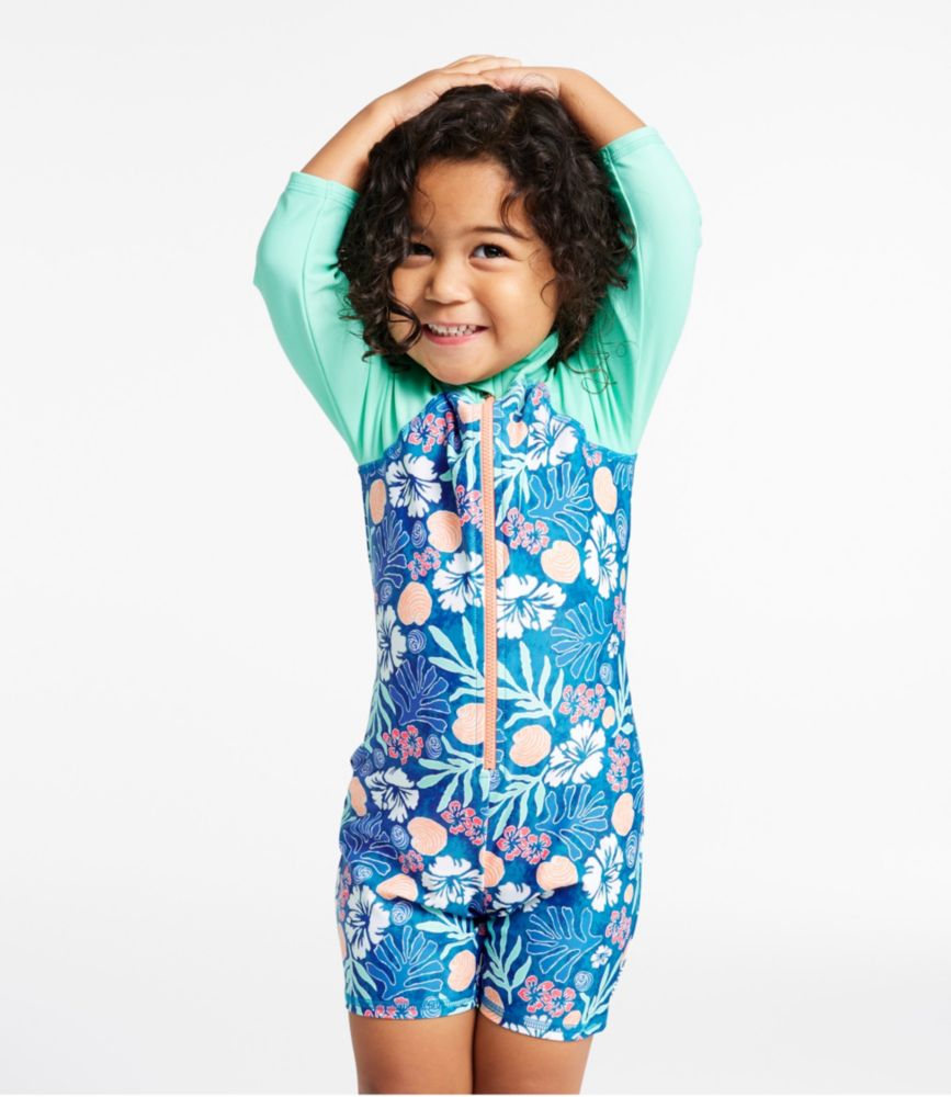 Toddlers' Sun-and-Surf Bodysuit, Print, Capri Blue Fish, small image number 4